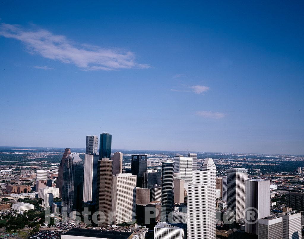 Photo - Aerial of Houston, Texas- Fine Art Photo Reporduction