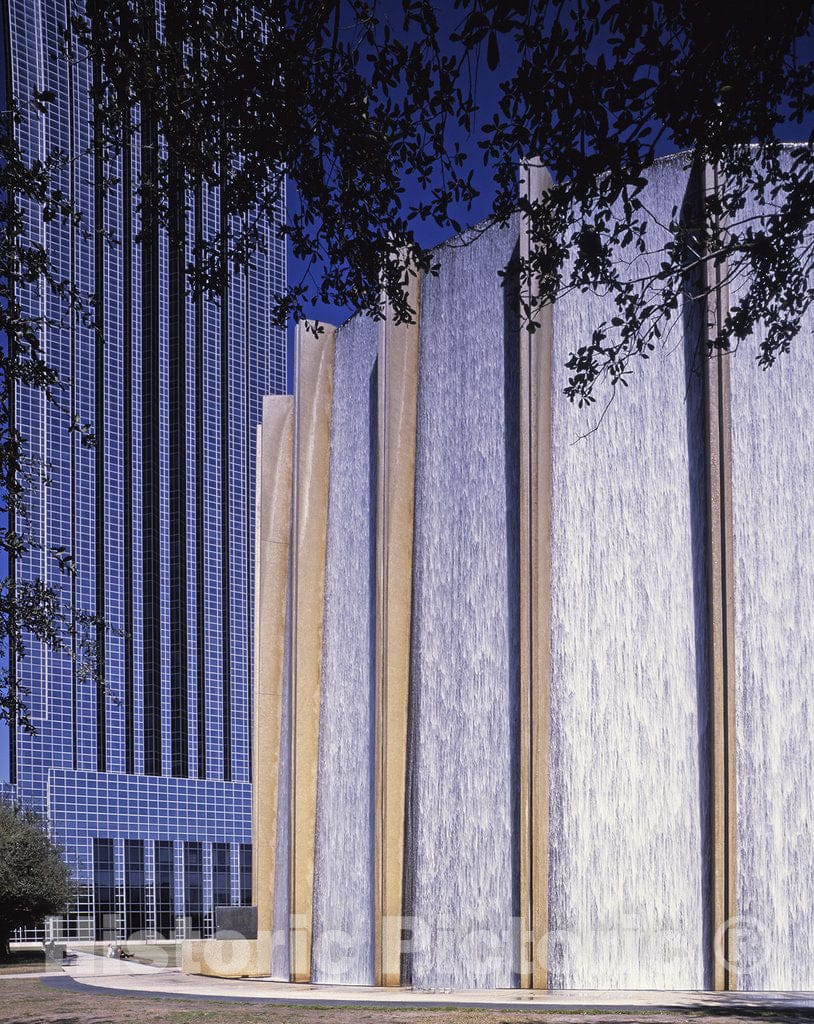 Houston, TX Photo - Williams Tower's Wall of Water, Houston, Texas