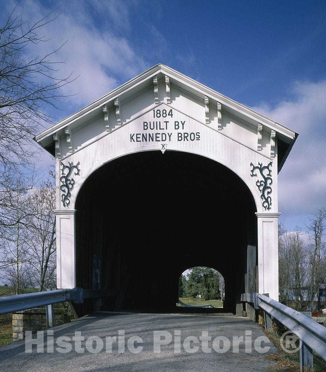 Rush County, in Photo - Covered Bridge, Rush County, Indiana