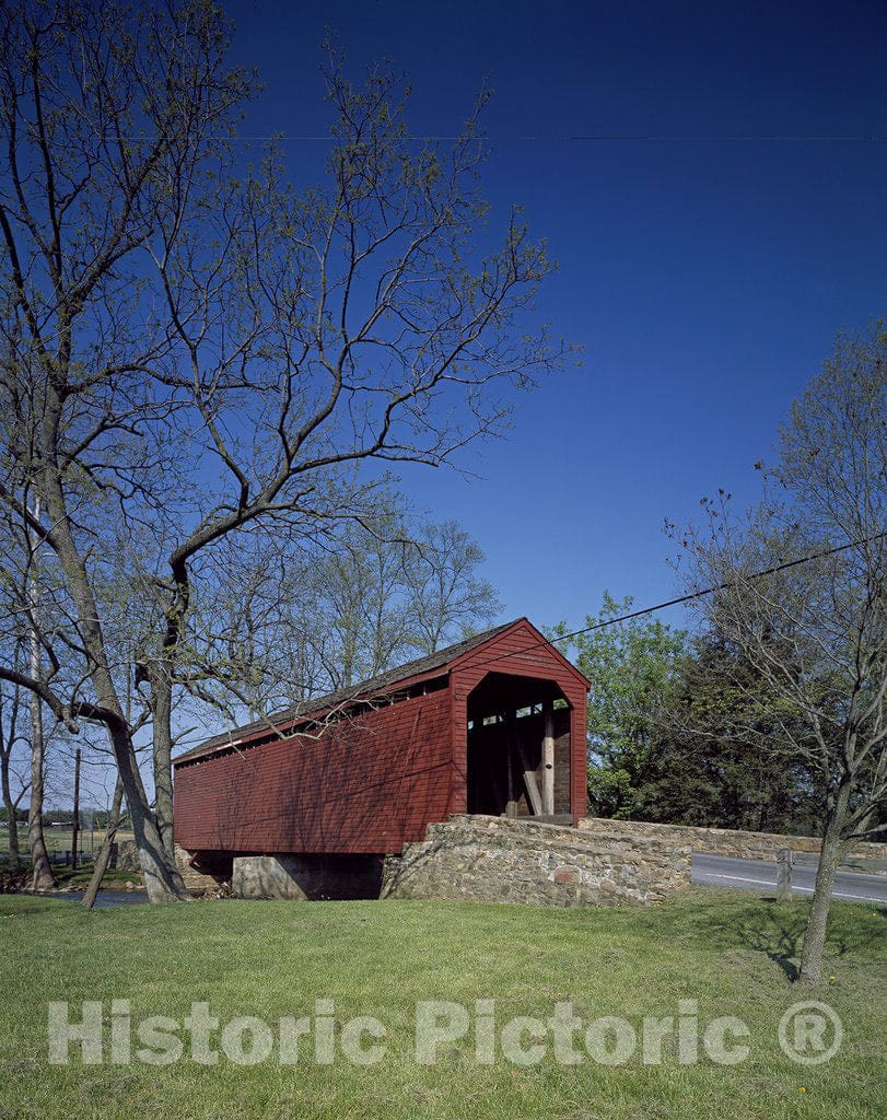 Thurmont, MD Photo - Loys Station Covered Bridge, Thurmont, Maryland, Built in 1900