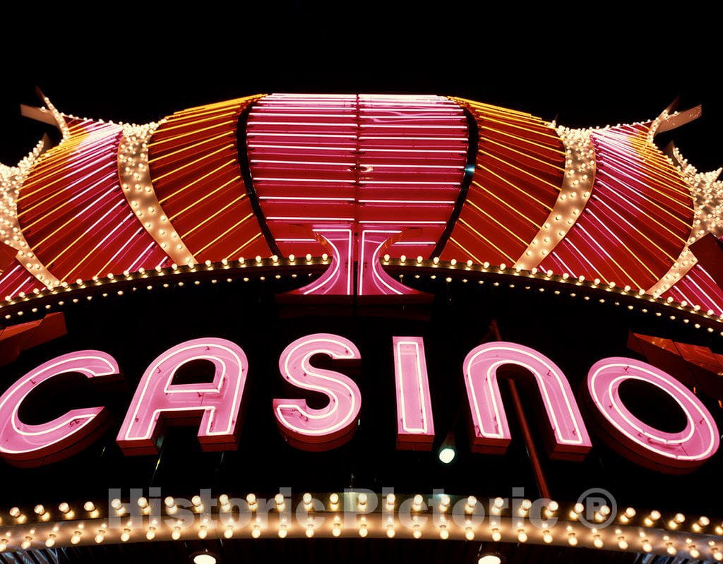 Las Vegas, NV Photo - Hilton Hotel Casino Sign in Las Vegas, Nevada