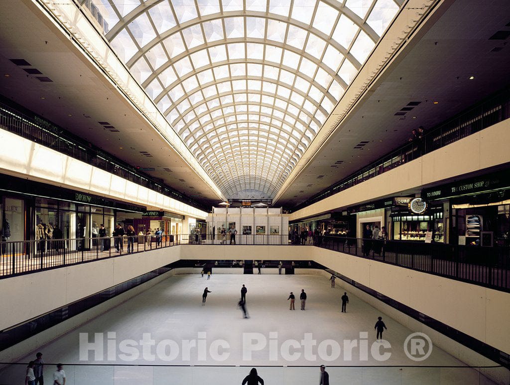 Houston, TX Photo - Skating Rink Inside Galleria Mall, Houston, Texas