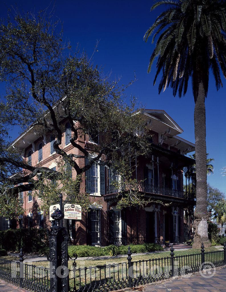 Galveston, TX Photo - Ashton Villa, built in 1859, was the first of Galveston's"palaces" and the first brick home in Texas