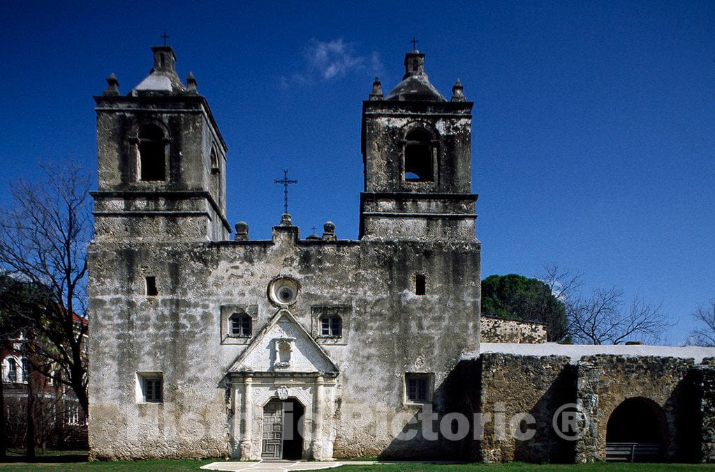 Photo - Mission Concepcion, one of Five Missions in Old San Antonio, Texas- Fine Art Photo Reporduction