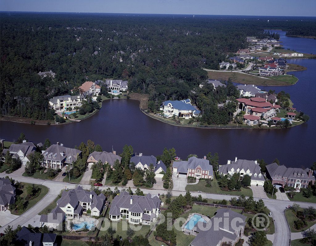 Houston, TX Photo - Aerial View of a Suburb Near Houston, Texas