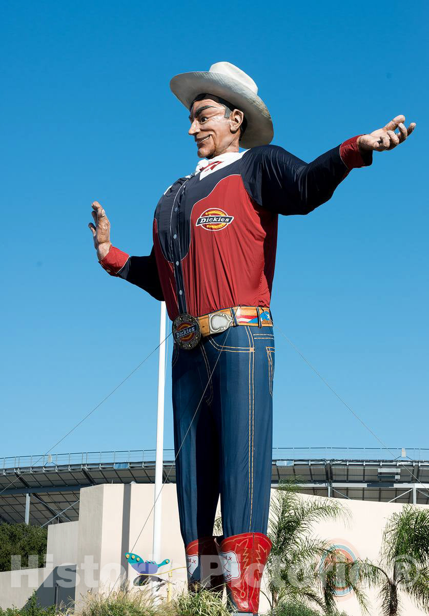 Photo -Big Tex, a 52-Foot-Tall, Metal-and-Fabric Talking Cowboy who Welcomed Visitors to The Texas State Fair for 60 Years, Photoed in 2012- Fine Art Photo Reporduction