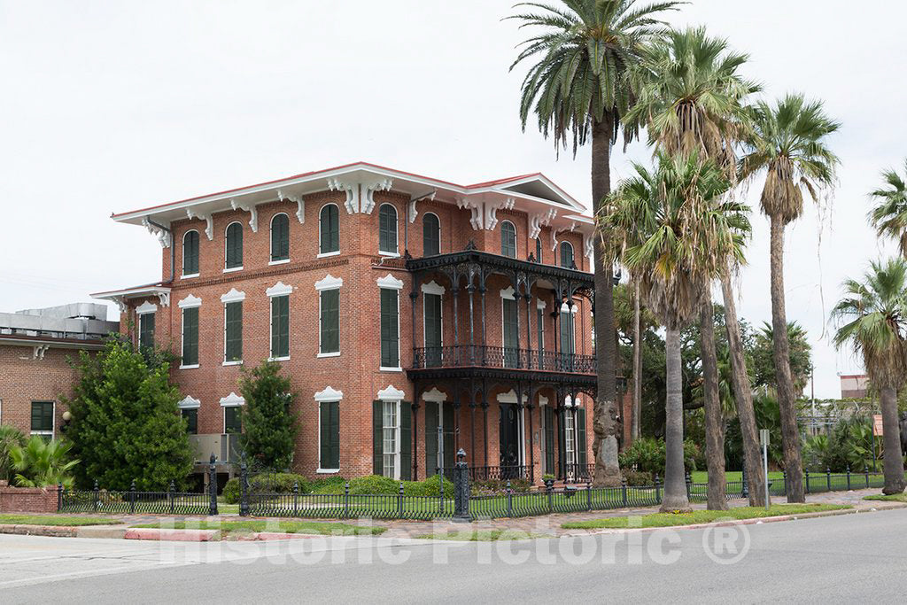 Photo - Ashton Villa, Built in 1858-59, was The First of Galveston's Broadway Palaces, as Well as The First Brick House to be Built in Texas- Fine Art Photo Reporduction