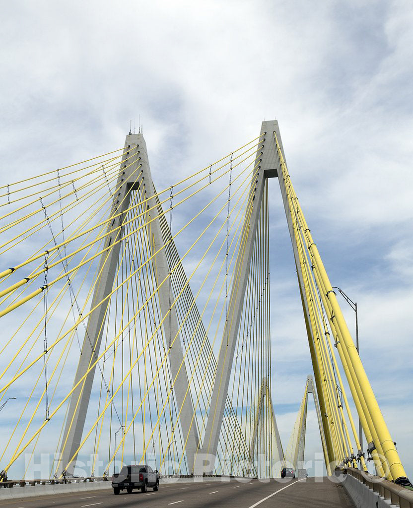 Galveston, TX Photo - The Fred Hartman Bridge in Baytown, Texas