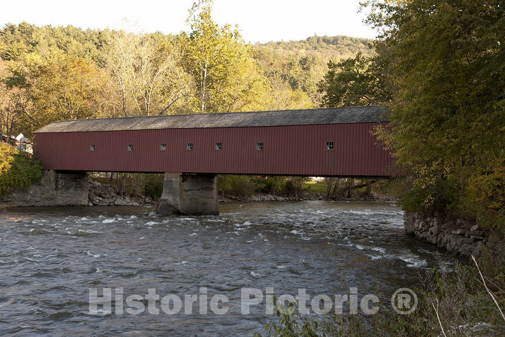 Cornwall, CT Photo - Cornwall Covered Bridge, Cornwall, Connecticut