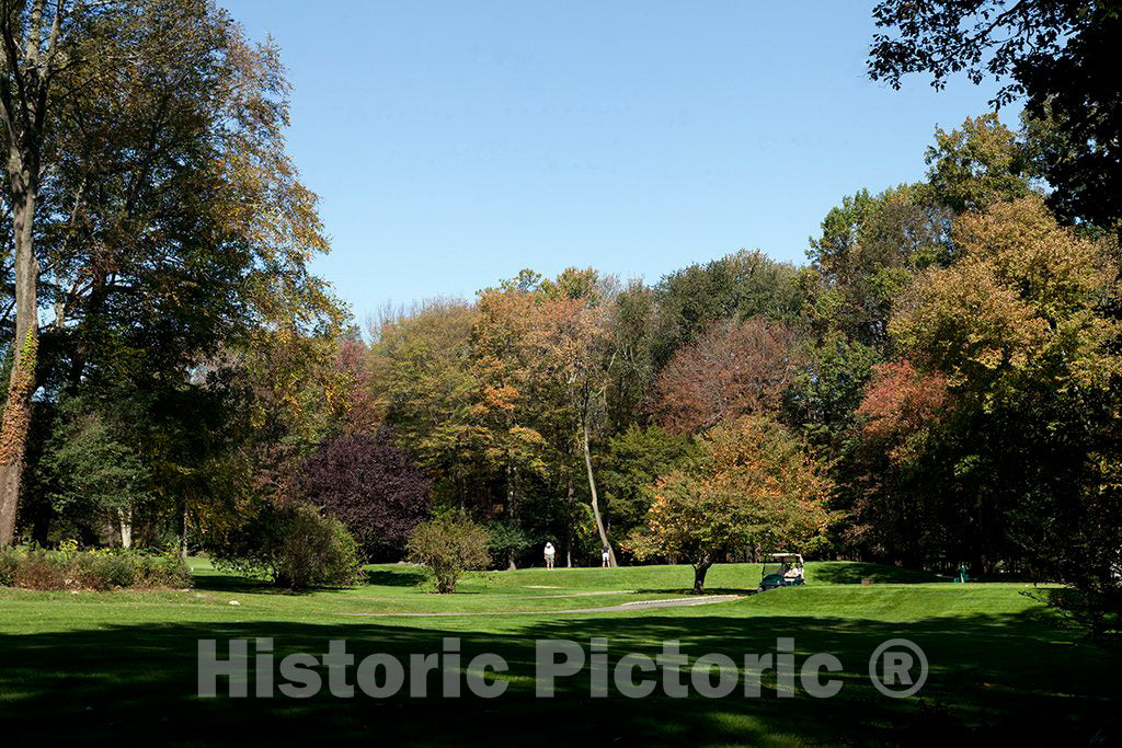 Photo - Silver Spring Country Club golf course, Ridgefield, Connecticut- Fine Art Photo Reporduction