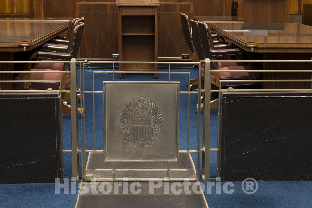 Austin, TX Photo - Courtroom gate at U.S. Court House, Austin, Texas