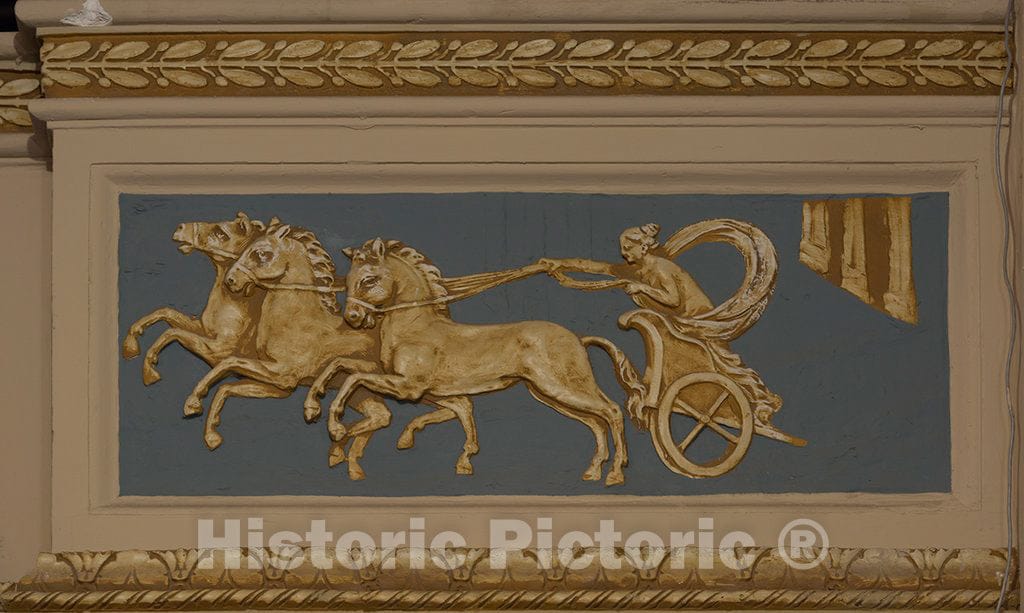 Photograph - Detail in Auditorium at The Perot Theatre, a Landmark Since 1924, When it Opened as The Saenger Amusement Company's Gateway to The West Movie Theater in Texarkana, Texas 2