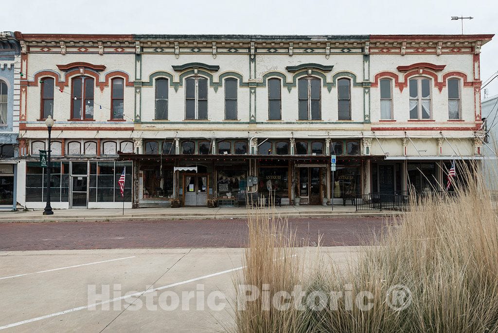 Photo - Downtown streetscape in Clarksville, Texas- Fine Art Photo Reporduction