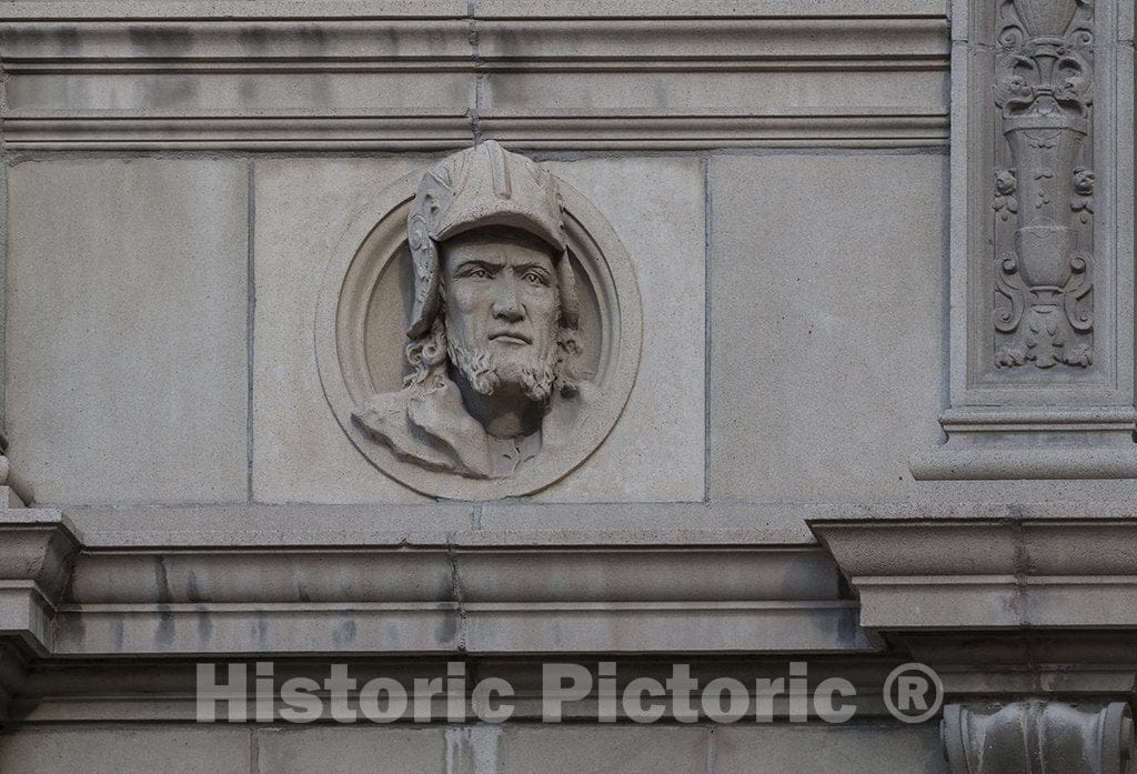 El Paso, TX Photo - Decorative Detail on a Building at 203 E. Mills Avenue in El Paso, Texas