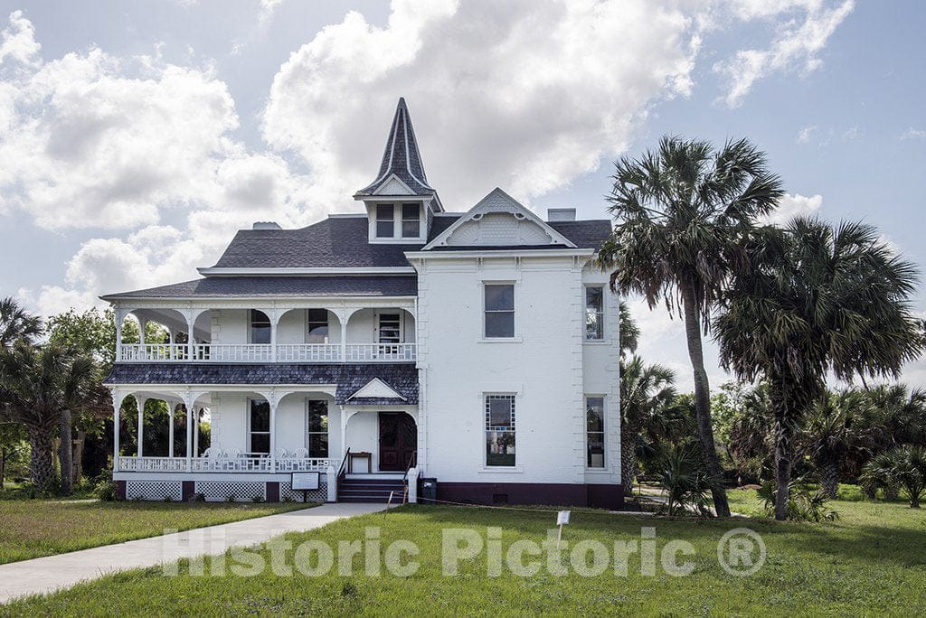 Cameron County, TX Photo - The Rabb Plantation Home, Southeast of Brownsville, Texas, Along The Twisting Rio Grande River