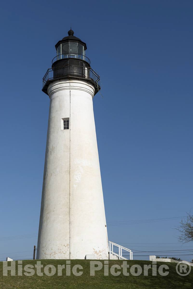 Photo - The Point (more commonly Port) Isabel Lighthouse, a state historic site in Port Isabel, Texas, near Brownsville- Fine Art Photo Reporduction