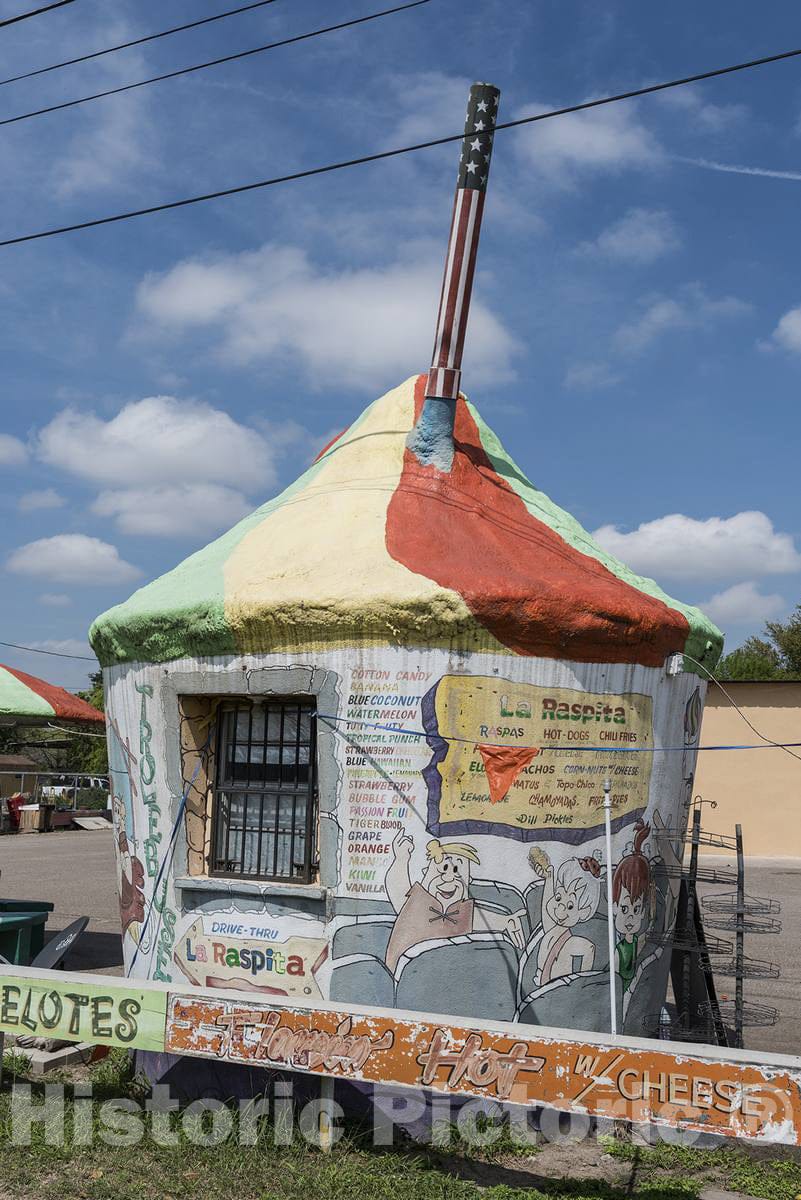 Photo - A Colorful Refreshment Stand in The Tiny Town of Escobares, Near The Rio Grande River in Starr County, Texas- Fine Art Photo Reporduction