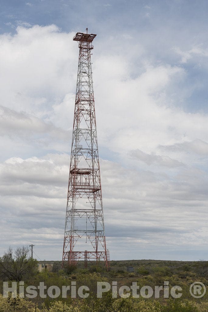 Webb County, TX Photo - an Oil Derrick in Webb County, Texas, North of Laredo