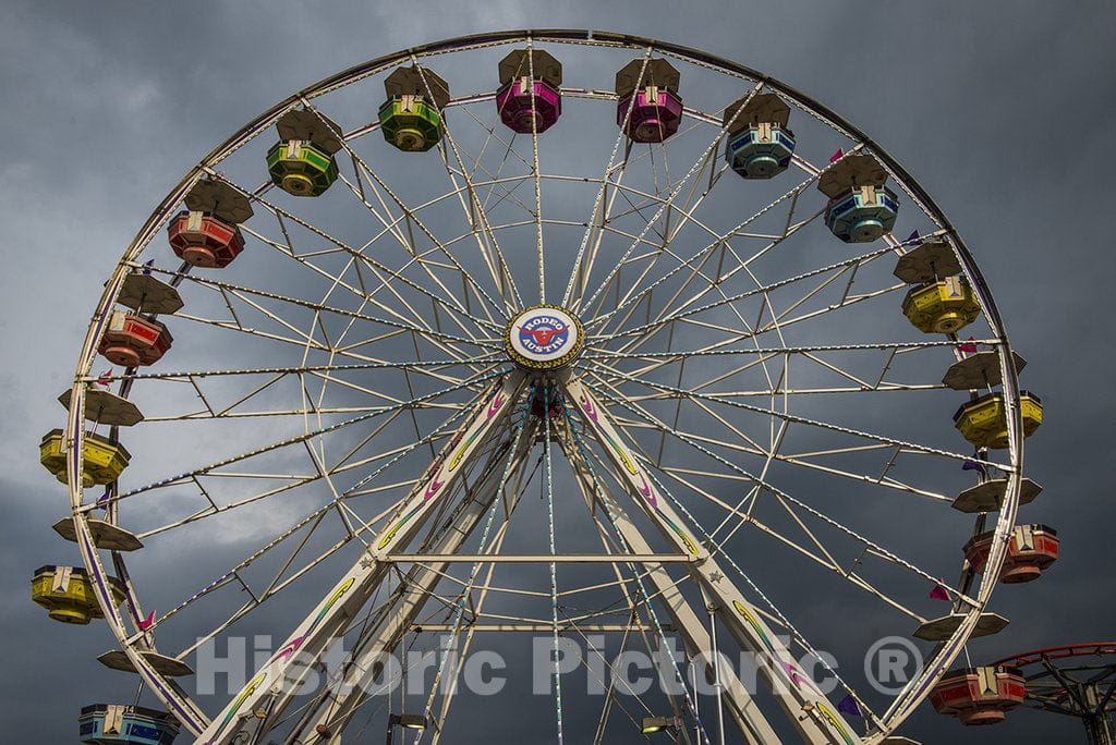 Austin, TX Photo - Ferris Wheel, Carnival at Rodeo Austin, The city's Annual Stock Show and Rodeo. Austin, Texas