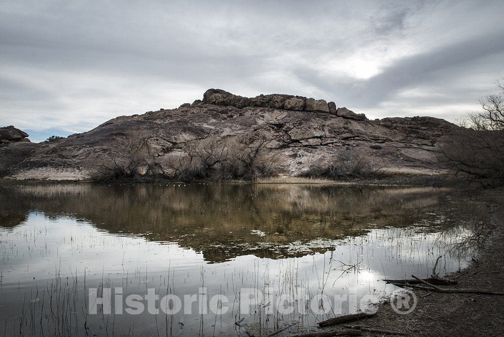 El Paso County, TX Photo - One of The Large Tanks in Hueco Tanks State Park & Historic Site in The Low Mountains Above El Paso, Texas