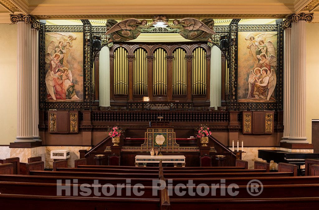 Photo - Sanctuary of The First Presbyterian Church in Orange, Texas- Fine Art Photo Reporduction