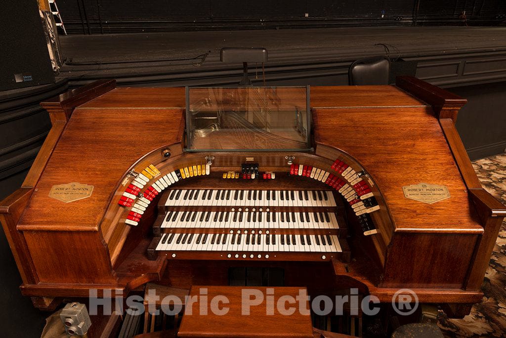 Photo - The Original, Still utilized,a 3-Manual, 8-Rank Robert Morton Organ at The Jefferson Theatre, Beaumont, Texas- Fine Art Photo Reporduction