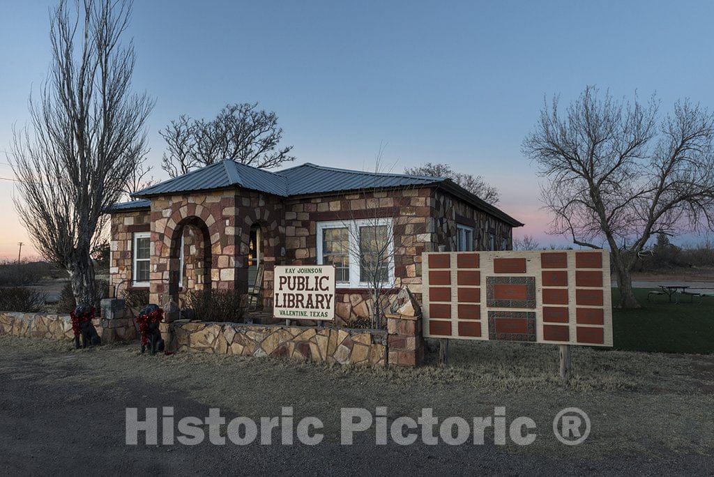 Valentine, TX Photo - A Small Public Library in Valentine, Texas