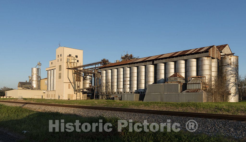 Louise, TX Photo - A Grain Elevator in The Town of Louise, Texas