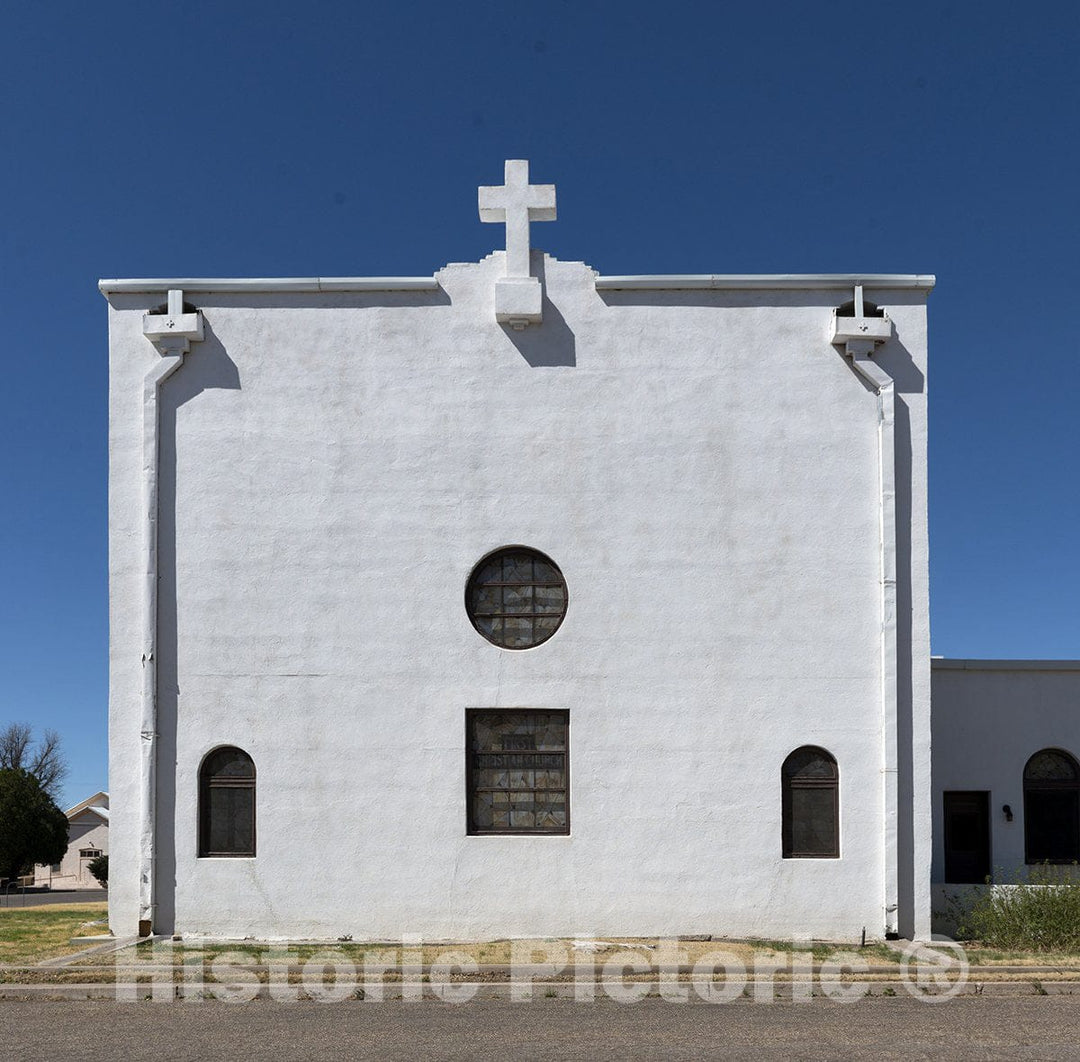 Marfa, TX Photo - The First Christian Church in Marfa, in Presidio County, Texas-