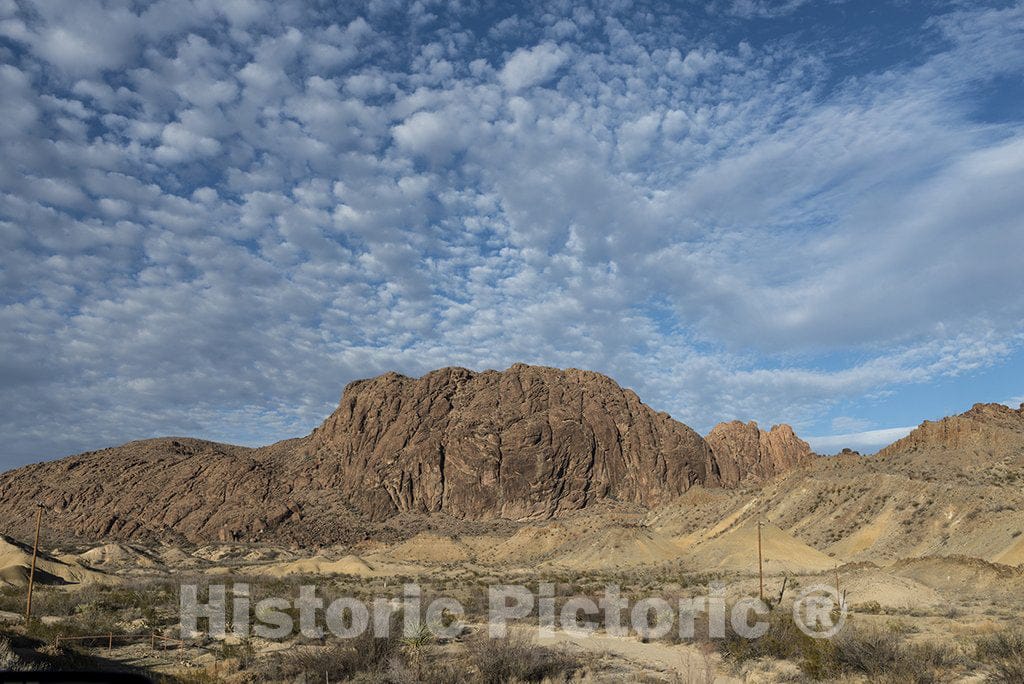 Brewster County, TX Photo - Rugged terrain north of Big Bend National Park in the"Trans-Pecos" region of southwest Texas