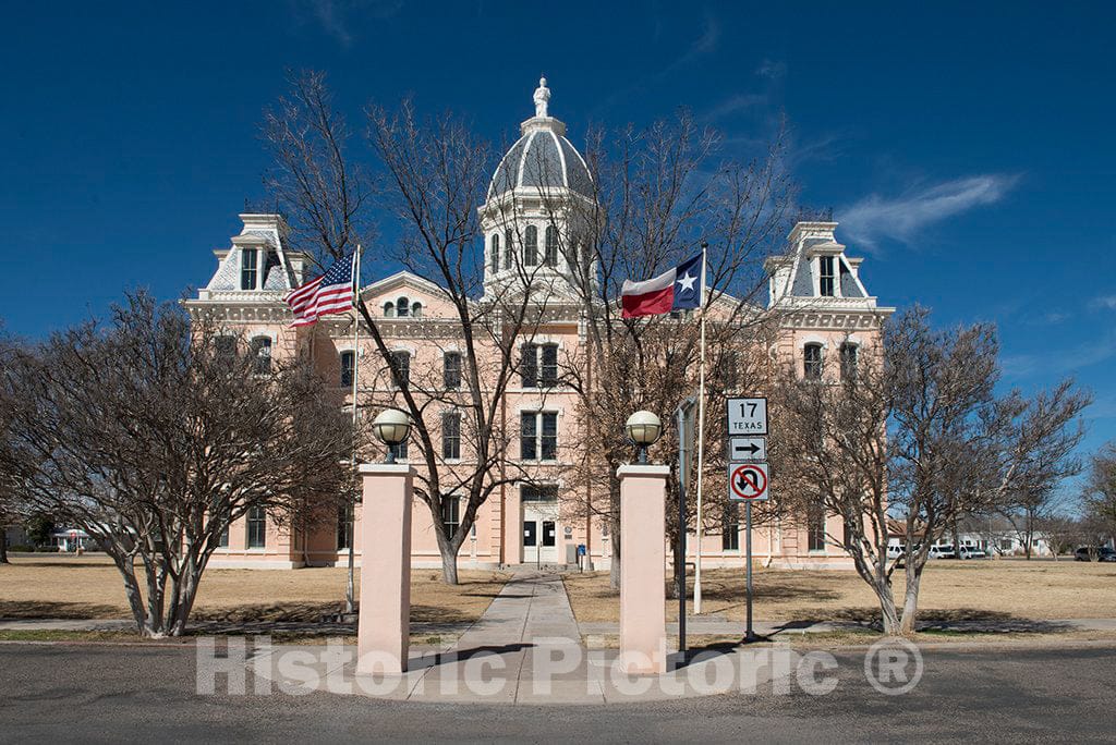 Photo - The Presidio County Courthouse in Marfa, Texas- Fine Art Photo Reporduction