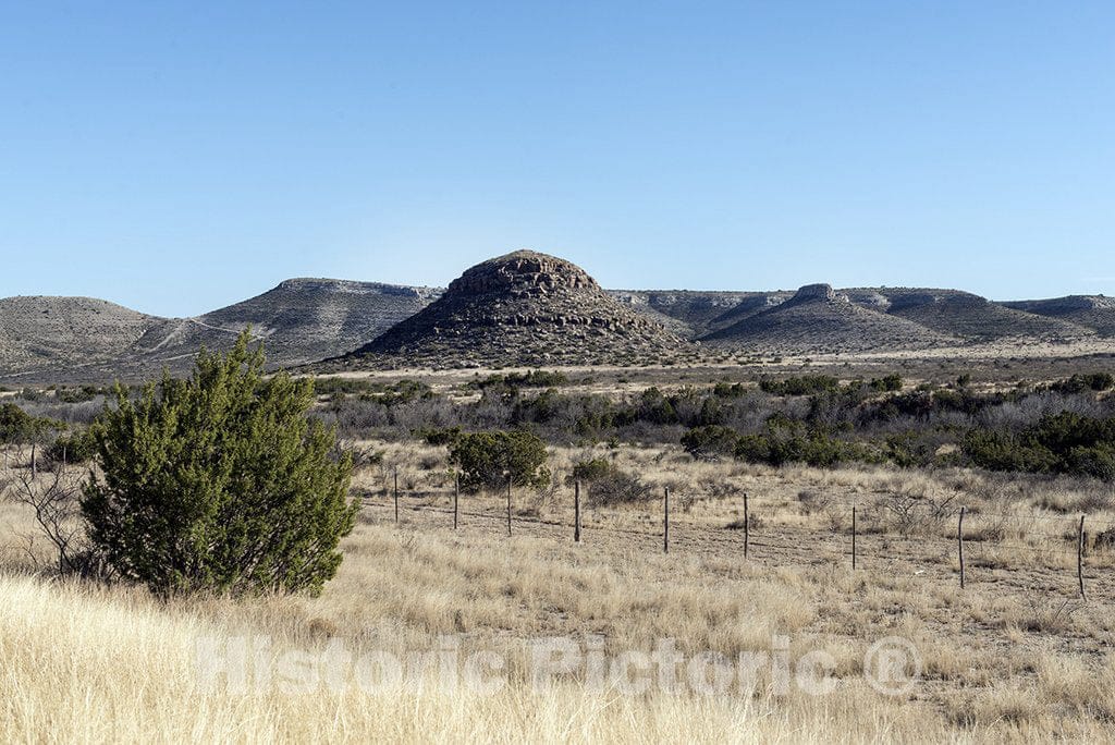 Brewster County, TX Photo - Terrain Outside The Town of Marathon in Brewster County, Texas