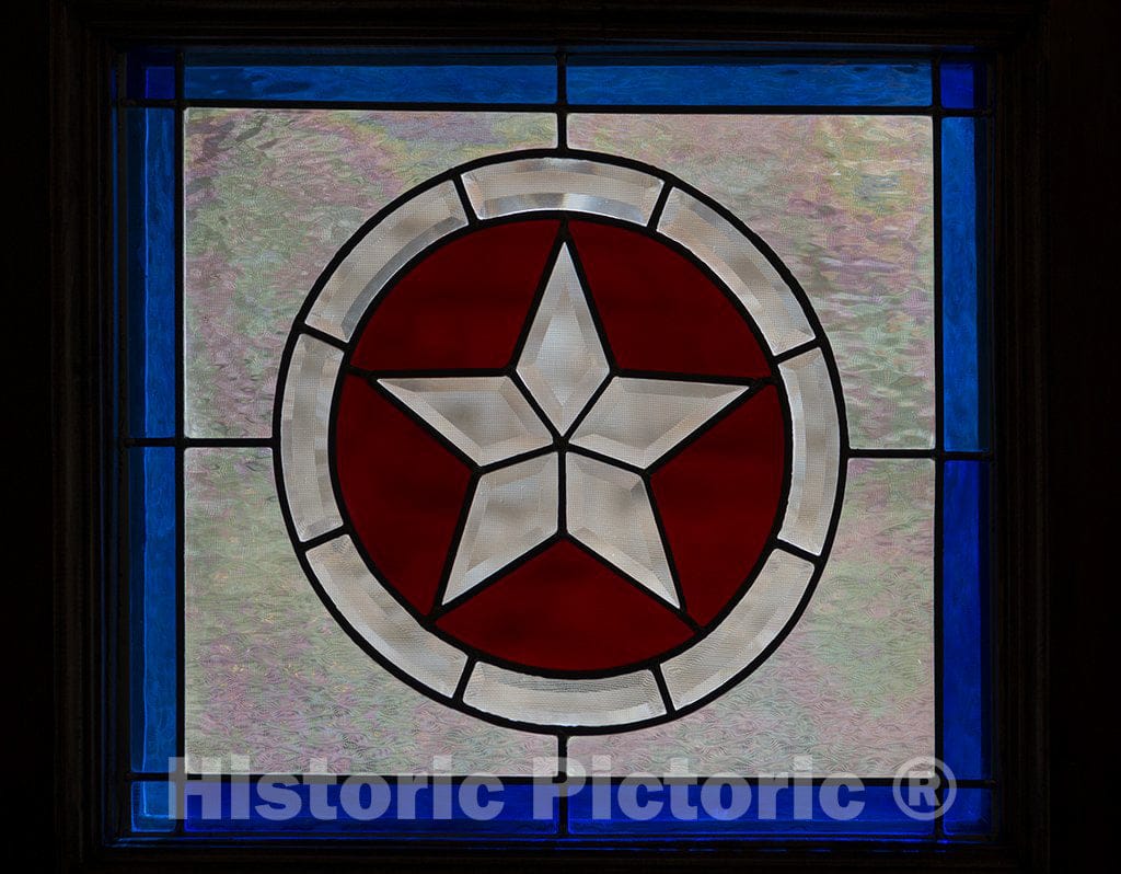 Texas Photo - Stained Glass Texas Star