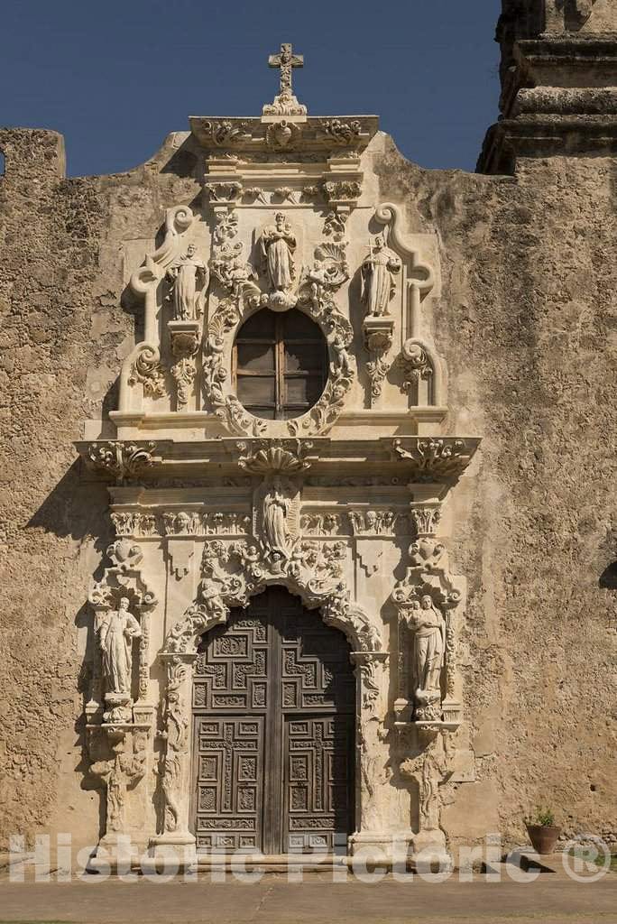 Photo- Mission San Jose y San Miguel de Aguayo, one of Four Spanish Missions in San Antonio, Texas 1 Fine Art Photo Reproduction