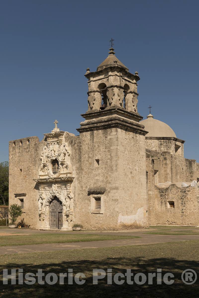 Photo- Mission San Jose y San Miguel de Aguayo, one of Four Spanish Missions in San Antonio, Texas 3 Fine Art Photo Reproduction