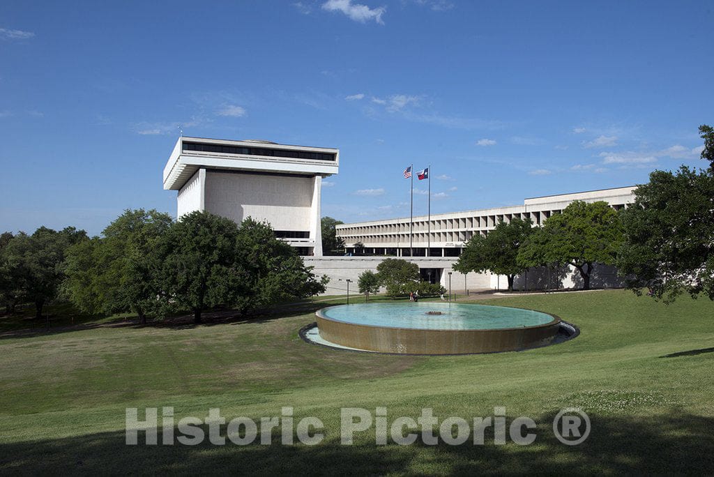 Austin, TX Photo - The Lyndon Baines Johnson Library and Museum, Also Known as The LBJ Presidential Library, in Austin, Texas