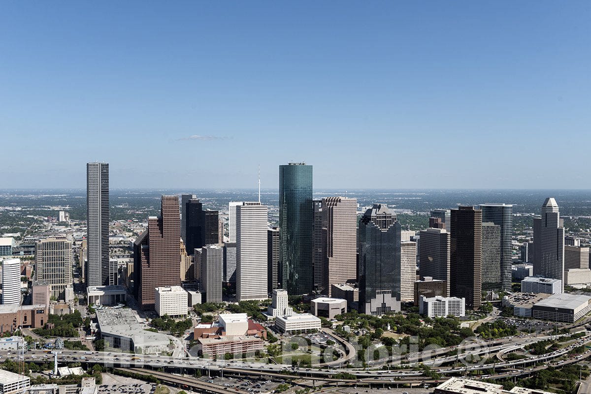 Houston, TX Photo - Aerial Views of The Houston, Texas, Skyline in 2014