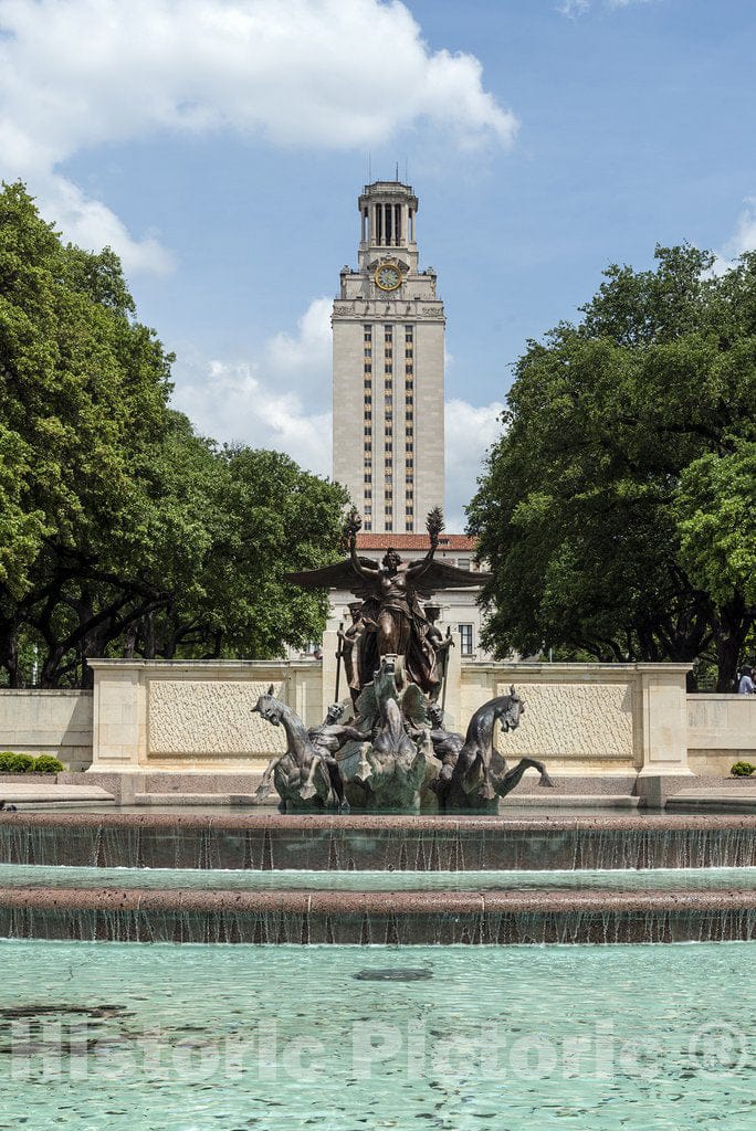 Austin, TX Photo - Littlefield Fountain, a monument by Italian-born sculptor Pompeo Coppini located on the main campus of The University of Texas at Austin in Austin, Texas