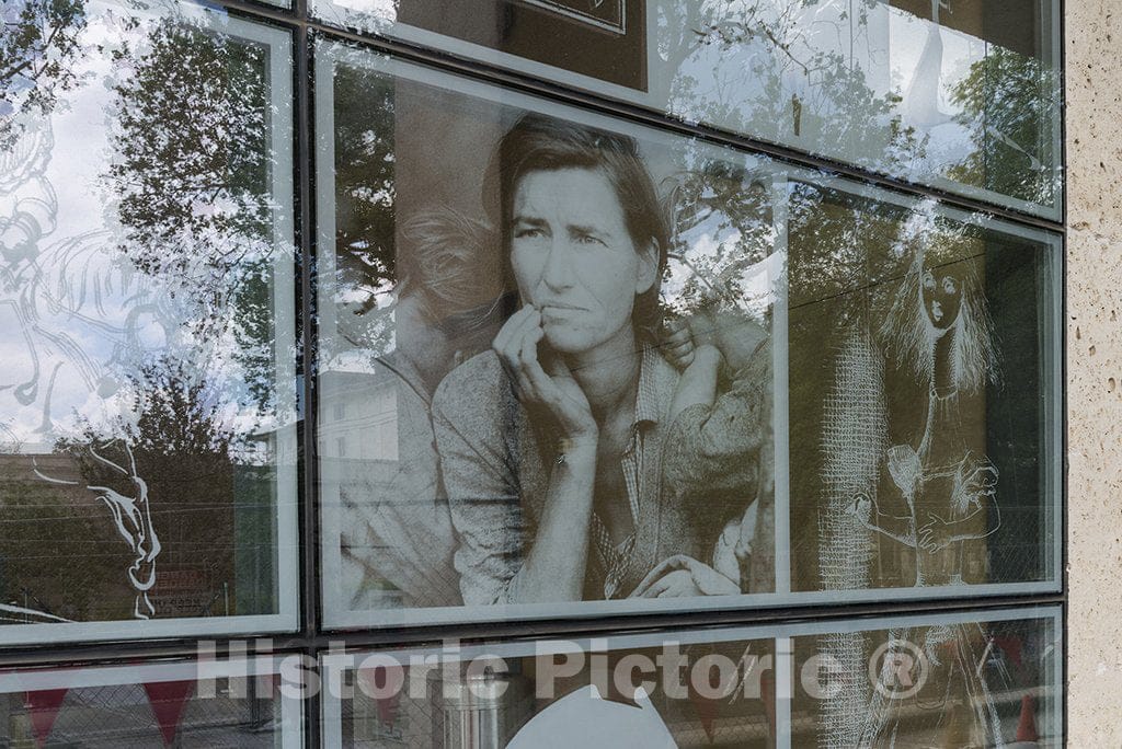 Austin, TX Photo -Display of Photographs on The Atria Windows of The Harry Ransom Center, an Archive, Library and Museum at The University of Texas at Austin