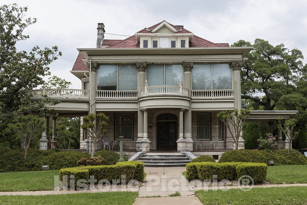 Austin, TX Photo - The William T. Caswell House in Austin, Texas. Caswell was a Prominent Austin Cotton Merchant