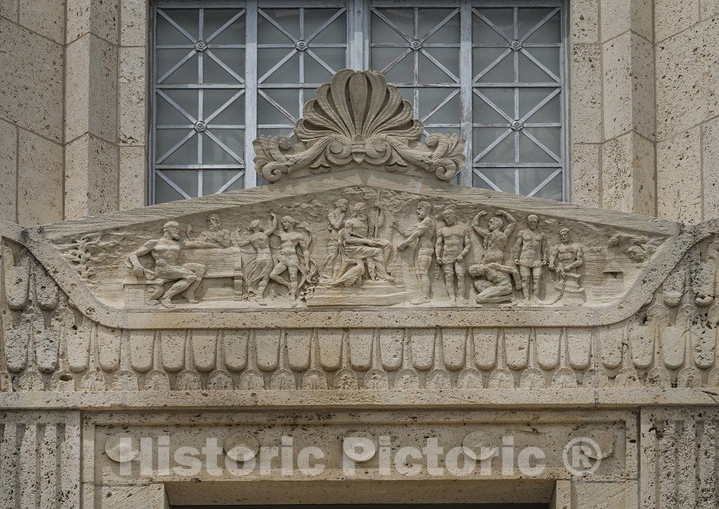 Austin, TX Photo - Exterior detail of the Travis County Courthouse in Austin, Texas