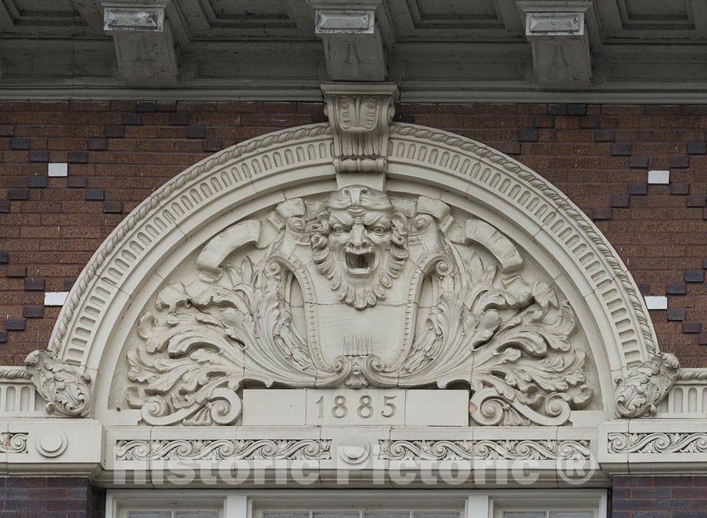 Austin, TX Photo - One of Three Architectural Elements Above The Paramount Theatre in Downtown Austin, Texas