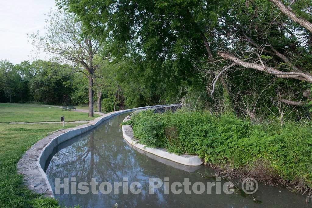 Photo- The Espada Acequia, or Espada Aqueduct, was Built by Franciscan Friars in 1731 in What is Now San Antonio, Texas, United States 3 Fine Art Photo Reproduction