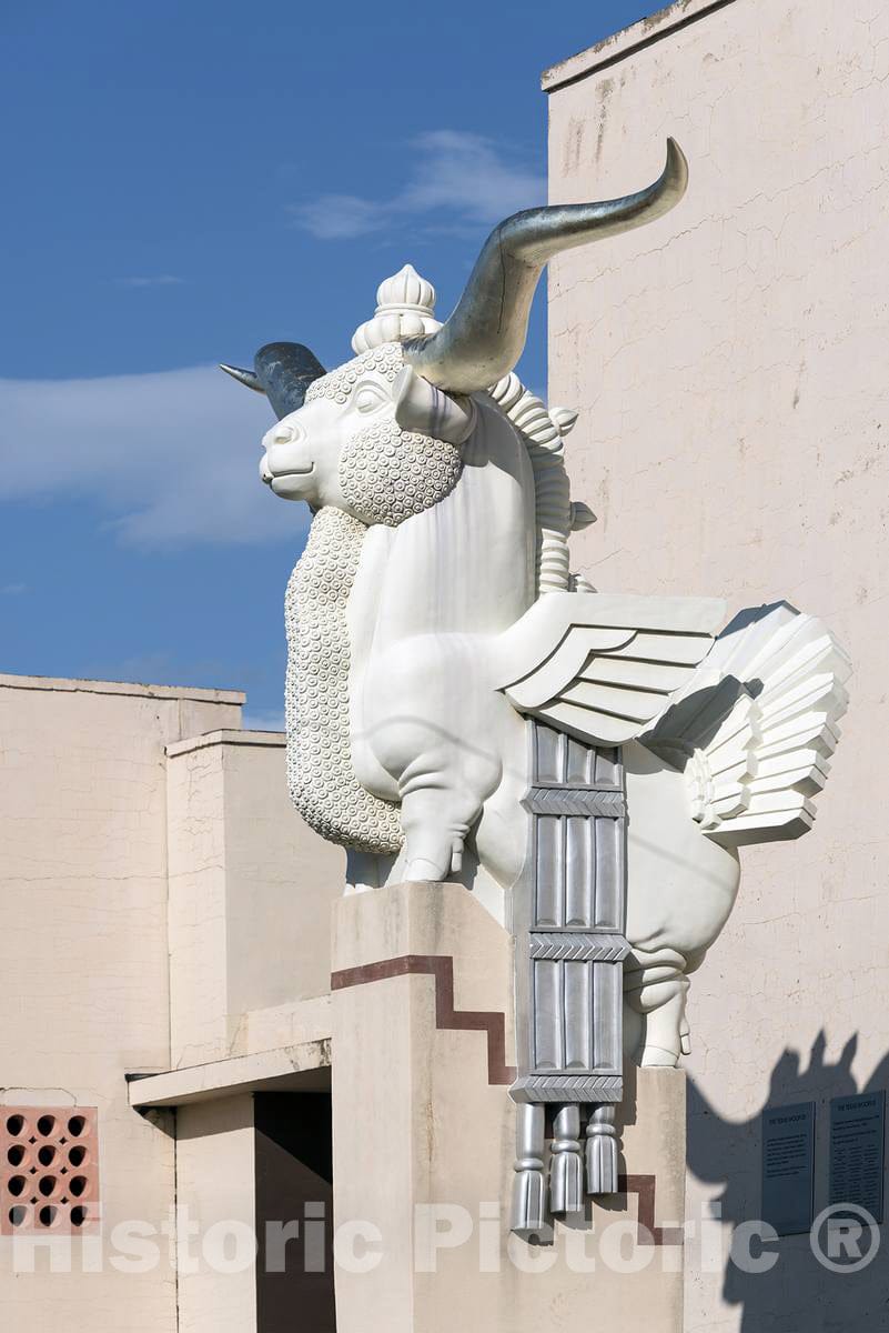 Photo - A re-Creation of The Texas Woofus, a Whimsical Figure in Fair Park in Dallas, Texas, Once Home to The 1936 Texas Centennial Exposition- Fine Art Photo Reporduction