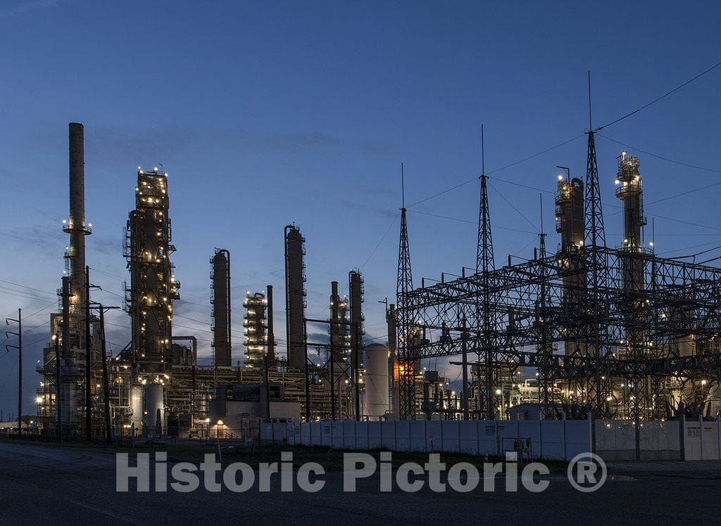 Corpus Christi, TX Photo - Industrial scene on Nueces Bay in Corpus Christi, Texas