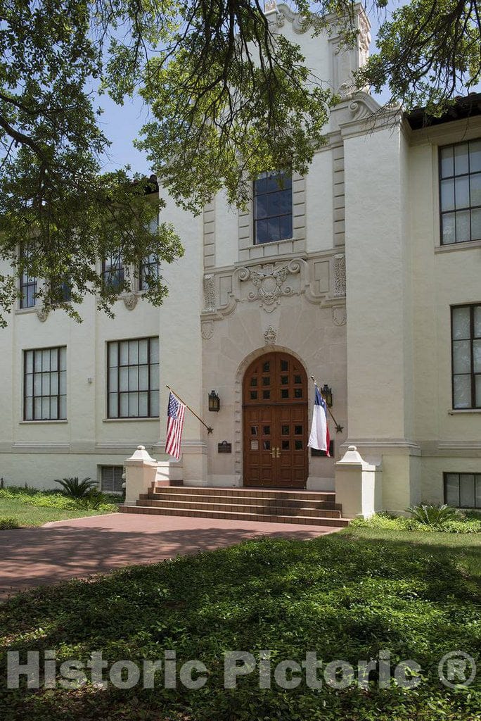 Photo - Building 661 at Randolph Field, Now Randolph Air Force Base, Part of The U.S. Military's Joint Base San Antonio, Texas- Fine Art Photo Reporduction