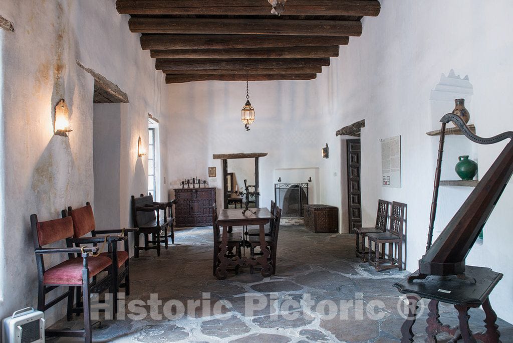 Photo - Interior details at the Spanish Governor's Palace in San Antonio, Texas- Fine Art Photo Reporduction