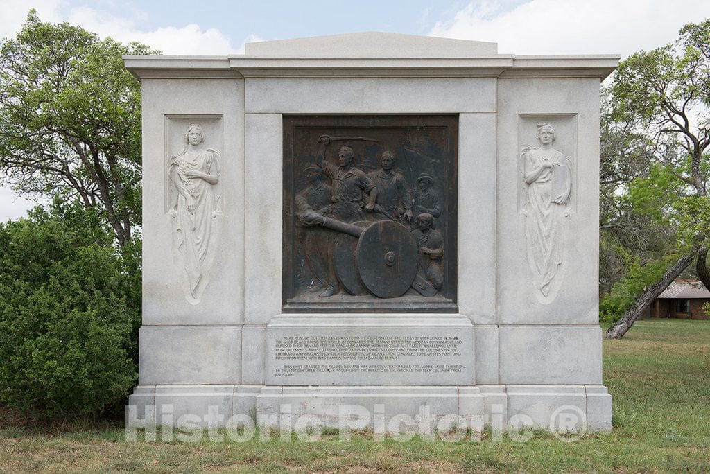 Photo- Waldine Tauch was Chosen by The Texas Centennial Commission to Create The First Shot Fired for Texas Independence (1935), a Life-Sized Bronze bas-Relief 1