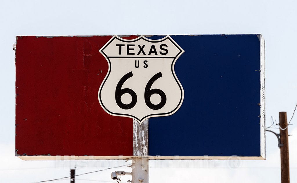 Amarillo, TX Photo - A Representation of The Sign for The Texas Portion of The Old U.S. Highway 66, Amarillo, Texas