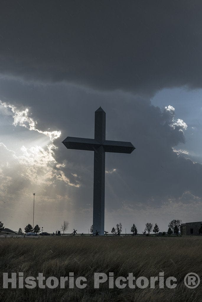 Groom, TX Photo - A 19-Story-high Cross, erected by The nonprofit Cross Ministries Along U.S. 40 (The Old U.S. Route 66) Near Groom in The Texas Panhandle